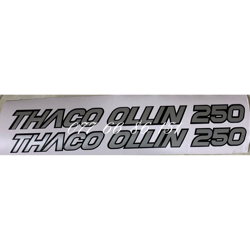 Tem Chữ Dán Thaco Ollin 250, Thaco Ollin 700B