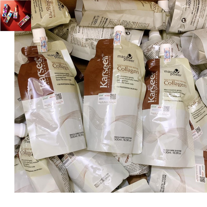 Ủ Tóc Karseell Maca Power Collagen - Hấp Phủ Phục Hồi Tóc Chết Gãy Hư Tổn ( HÀNG GI