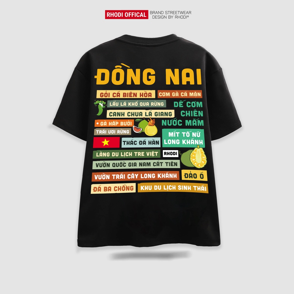 Áo thun local brand RHODI phông cổ tròn tay lỡ unisex nam nữ thế hệ genz Đồng Nai