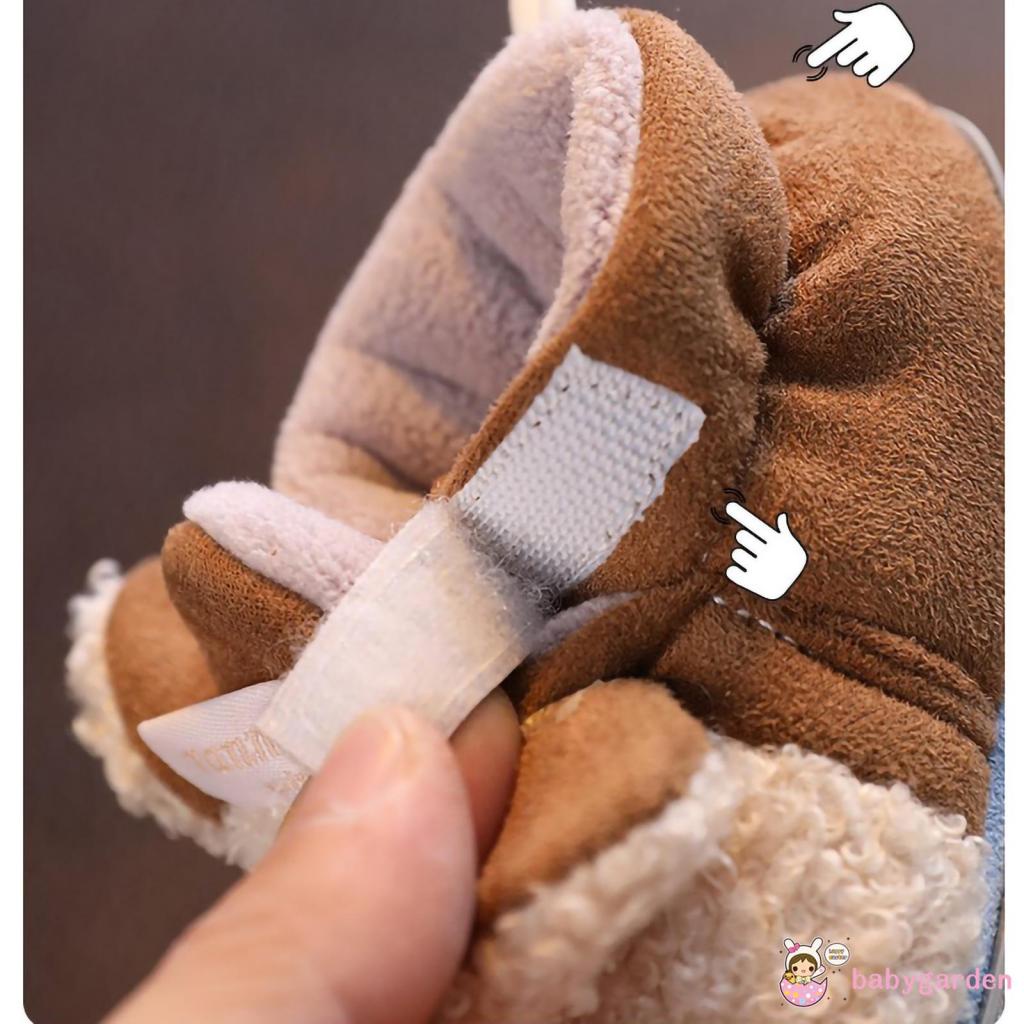 Giày Tập Đi Màu Sắc Tương Phản Thời Trang Thu Đông Cho Bé 0-12 Tháng Tuổi