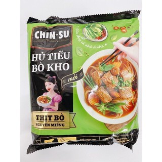 (Date mới) Thùng 15 gói: Chin-su Hủ tiếu nam vang, Hủ tiếu bò kho, phở bò, Bánh đa cua, miếng gà hầm măng