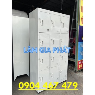 Tủ sắt hồ sơ locker 12 cửa sơn tĩnh điện cao cấp loại 1