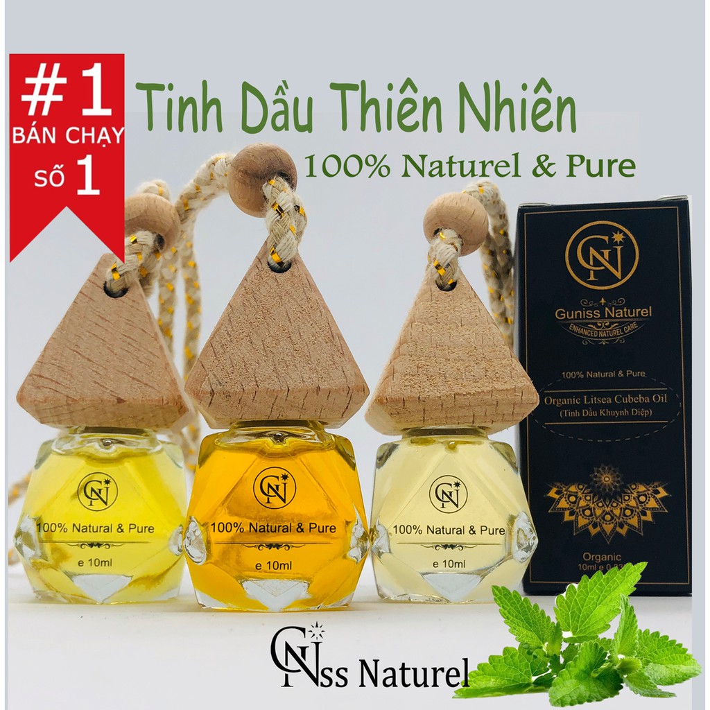 Tinh Dầu Treo Xe Cao Cấp Guniss Naturel | Treo Ô Tô, Tủ Quần Áo, Thơm Phòng, Đuổi Muỗi | Có Kiểm Định COA.