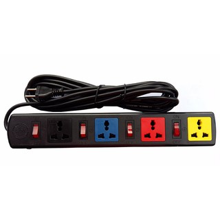 Ổ CẮM ĐA NĂNG LIOA 4DOF33N - ĐEN ( 3m-3 lõi )