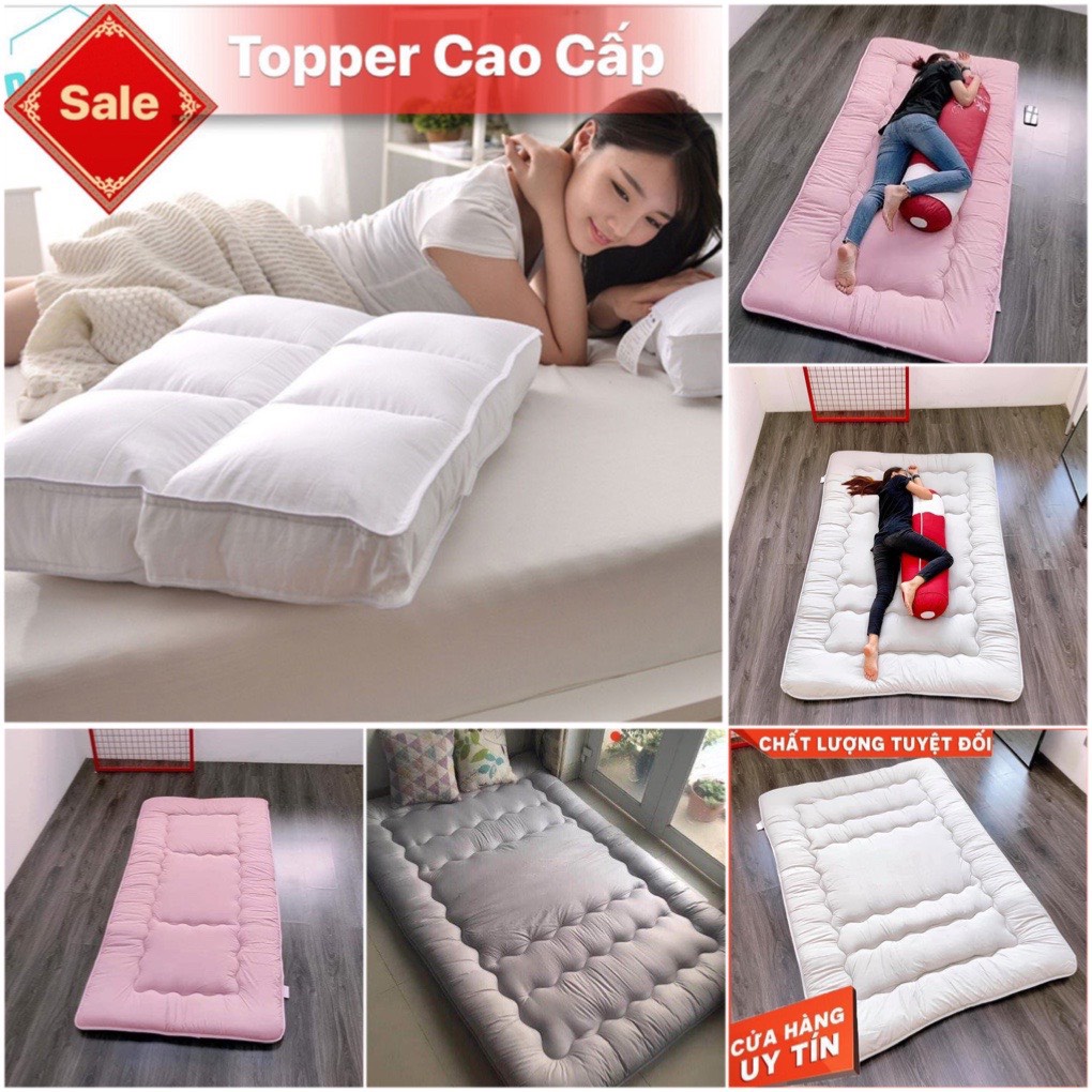 Đệm Topper xuất nhật nệm trải giường trải sàn tiện nghi