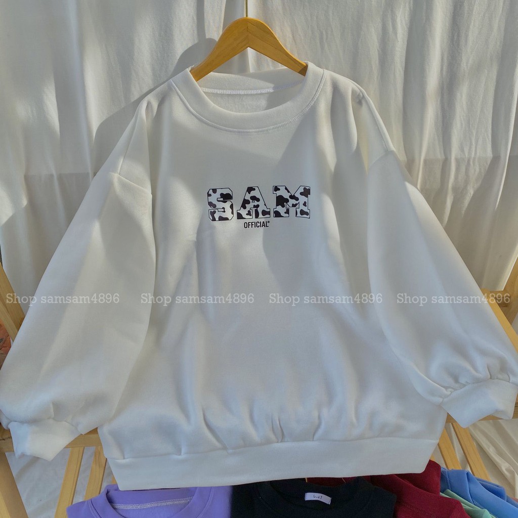 [RẺ VÔ ĐỊCH] Áo Sweater nỉ Sam Ofiicial Ulzzang samsam4896, Áo Nỉ Form Thụng Tay Phồng | BigBuy360 - bigbuy360.vn