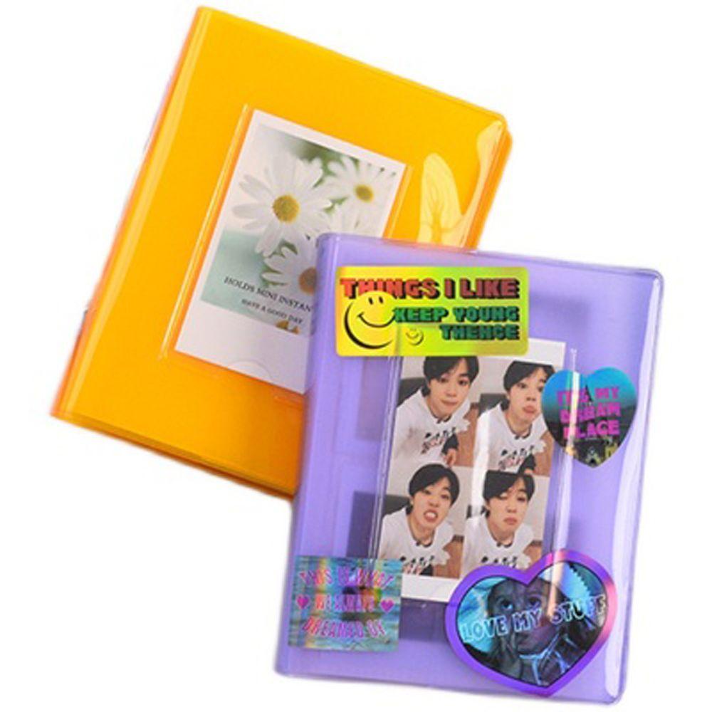 Album Đựng Ảnh 64 Thẻ Mini Bằng Nhựa Màu Thạch