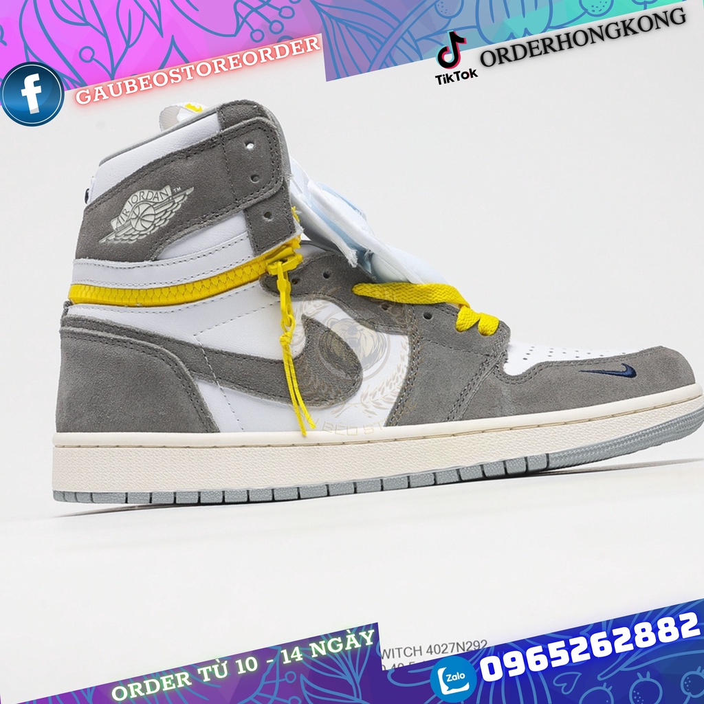 Nhận Order Hỗ Trợ Free Ship Giày Outlet Store Sneaker _Air Jordan 1 Switch " Light Smoke Grey " MSP: 4027N2921 gaubeosto