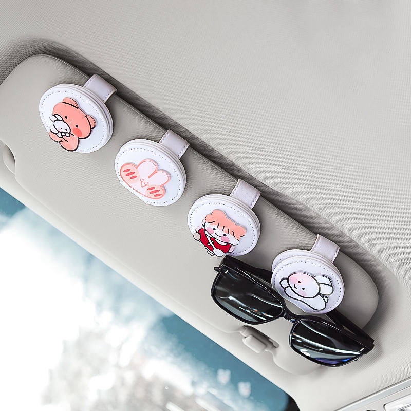 Car Eyeglass Hanger Sun Visor Card Car Holder Seat Car Sunglasses Car Storage Can Sunglasses Case Clip car accessories vc0x