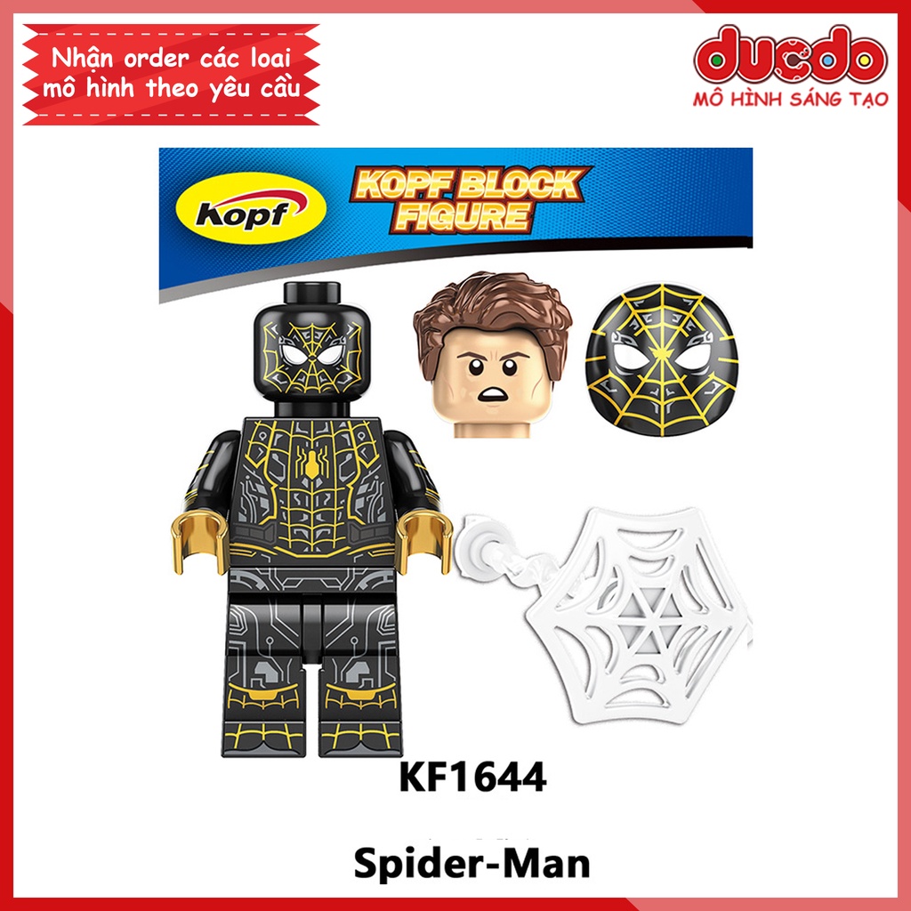 Minifigures nhân vật Spider Man Green Goblin - Đồ chơi Lắp ghép Xếp hình Mini Iron Man Mô hình Koruit KF6153