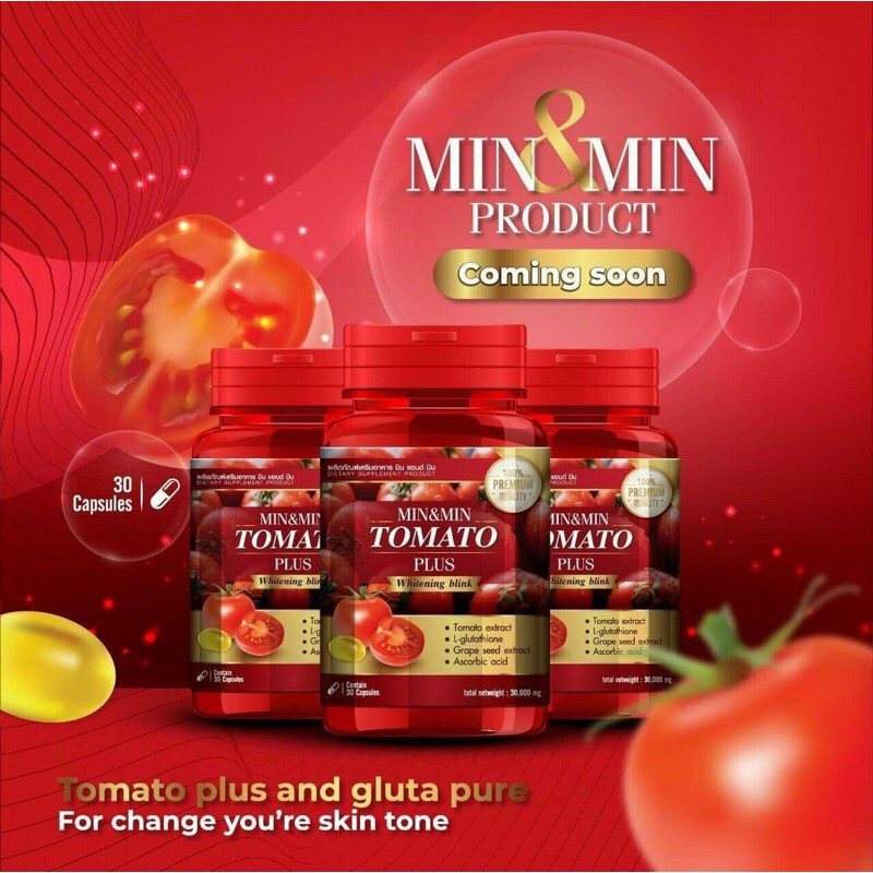 Viên uống trắng da cà chua Tomato Plus Thái Lan