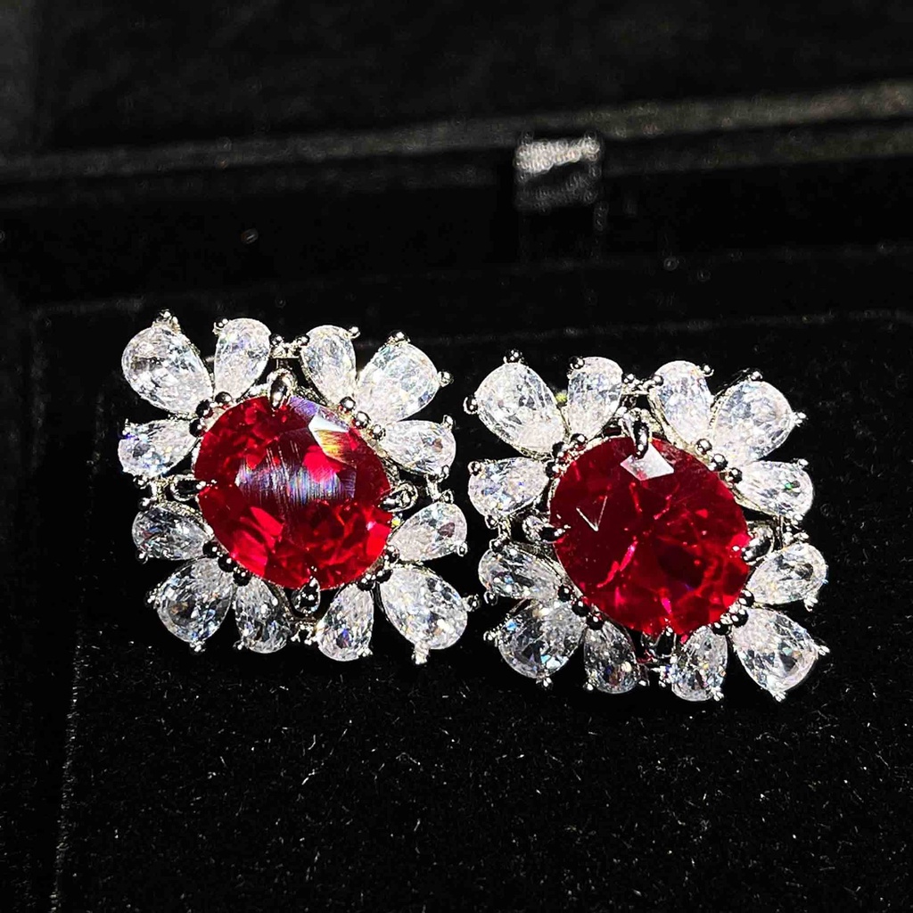 Set Vòng cổ + bông tai + nhẫn đính đá toàn diện