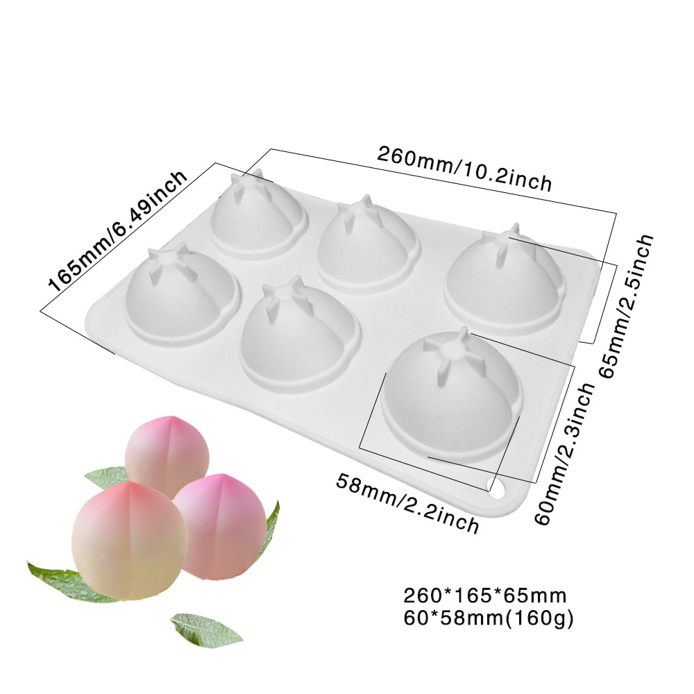 Khuôn silicon làm thạch, bánh khuôn làm flan hình đào tiên