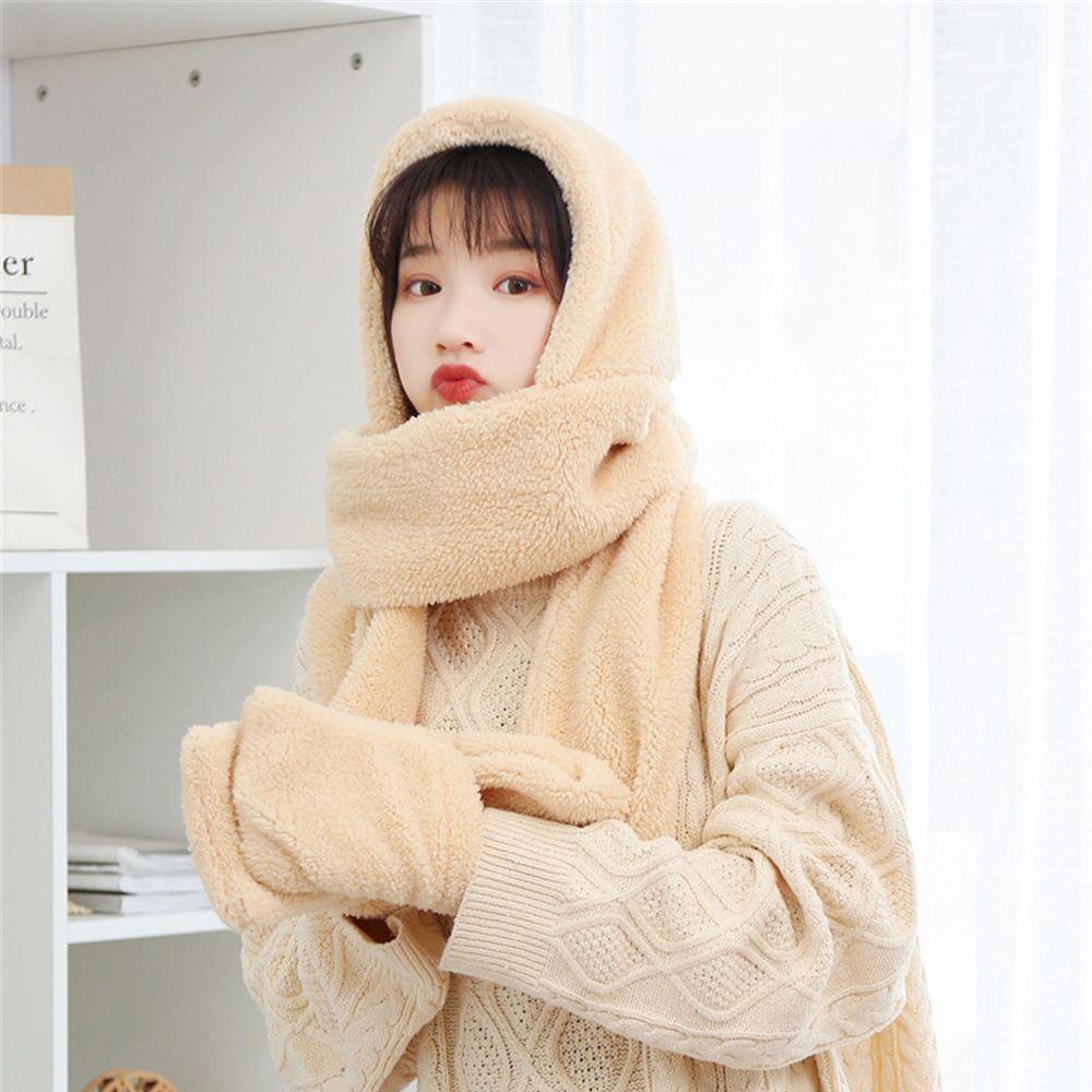 Mũ Beanie Màu Trơn Giữ Ấm Thời Trang Cho Nữ