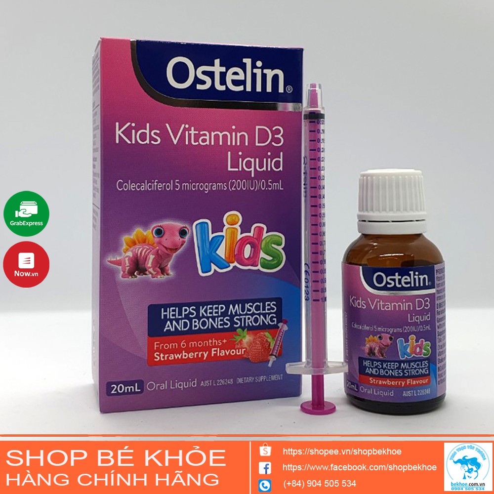 Ostelin D3 - Vitamin D3 Ostelin Liquid 20ml Úc