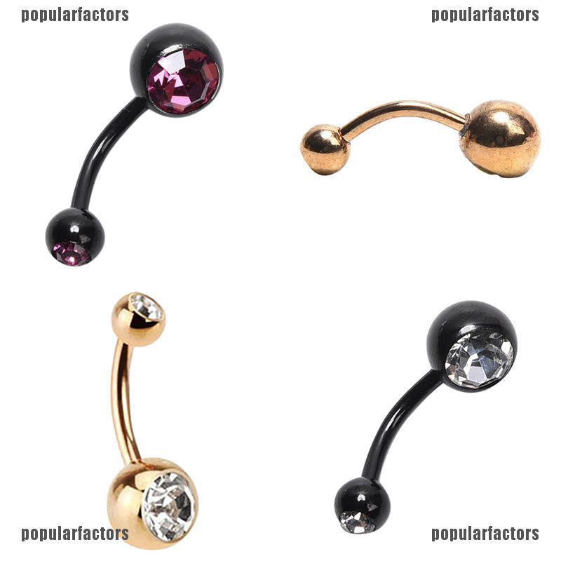 Khuyên Rốn Màu Đen / Bạc Thời Trang