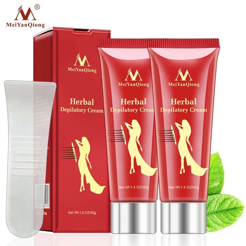 Set 2 kem tẩy lông MeiYanQiong chiết xuất thảo dược không gây đau tiện dụng làm đẹp cơ thể | BigBuy360 - bigbuy360.vn