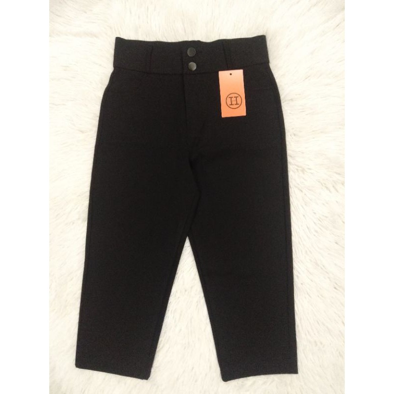 Quần Legging Lửng- Legging Ngố Cạp Cao 2 Khuy Khóa Hôp H Siêu Hot - Cera Store