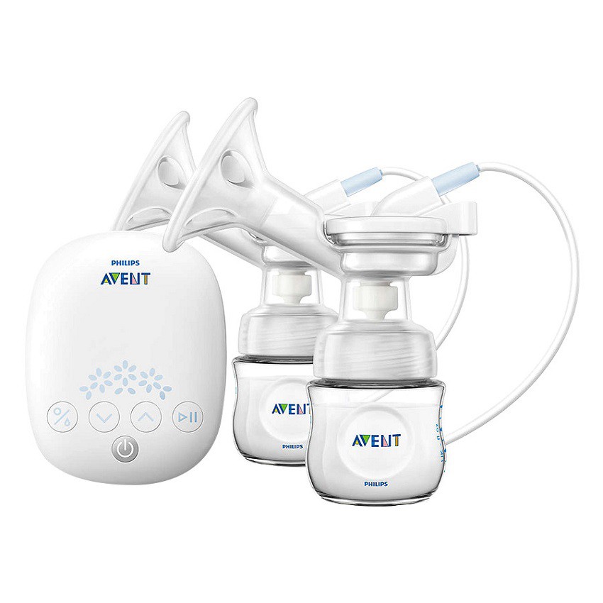 Máy hút sữa điện đôi Philips Avent, chế độ hút sữa xen kẽ giúp mẹ cảm thấy thoải mái và thư giãn, trọng lượng nhẹ