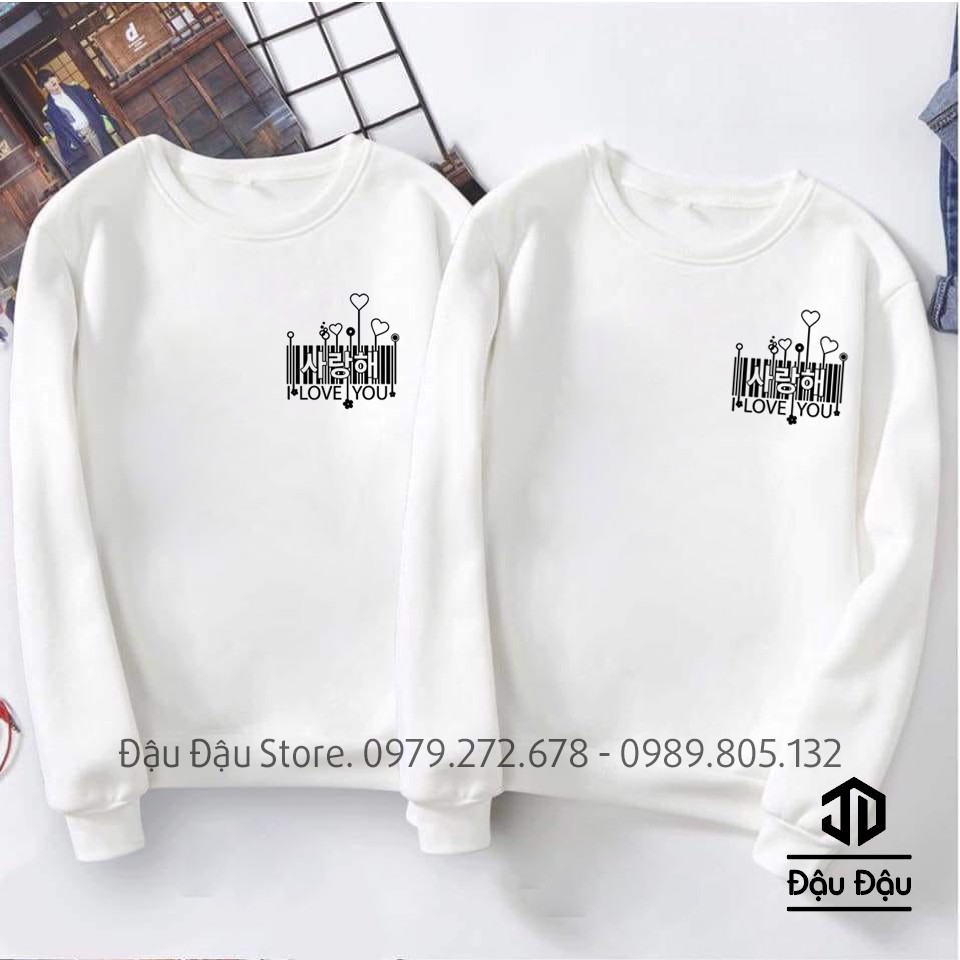 { GIÁ SỈ } ÁO NỈ CẶP THU ĐÔNG TAY DÀI SIÊU ĐẸP- ÁO ĐÔI HOODIE