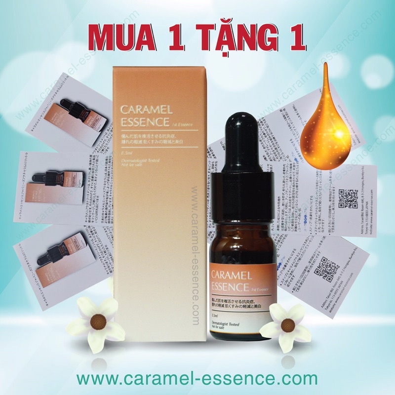 [Mua 3 tặng 1] Serum Caramel Essence Ngừa Mụn  5ml ,check mã vạch