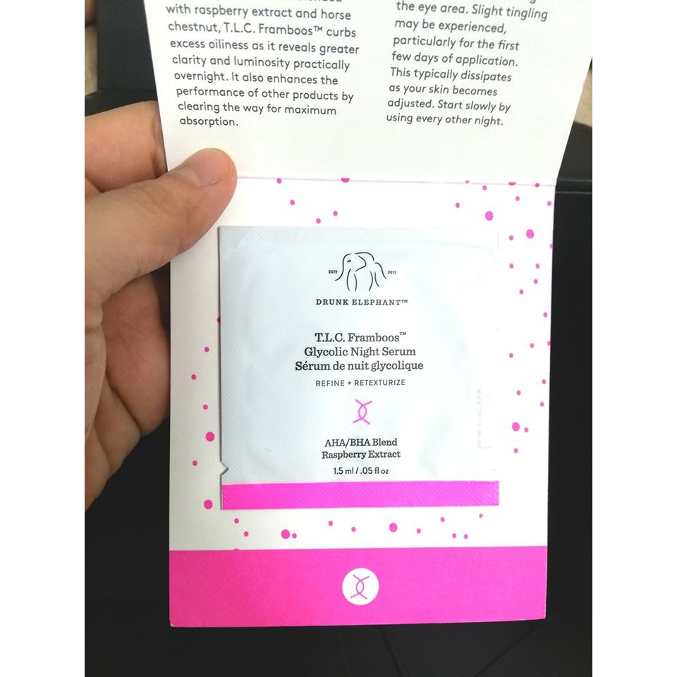 Sample mẫu thử mỹ phẩm sạch Drunk Elephant