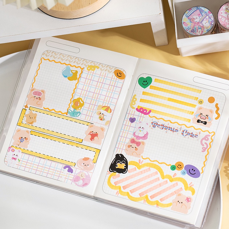 Flowertree 1 Cuộn Sticker Dán Trang Trí Sổ Lưu Niệm