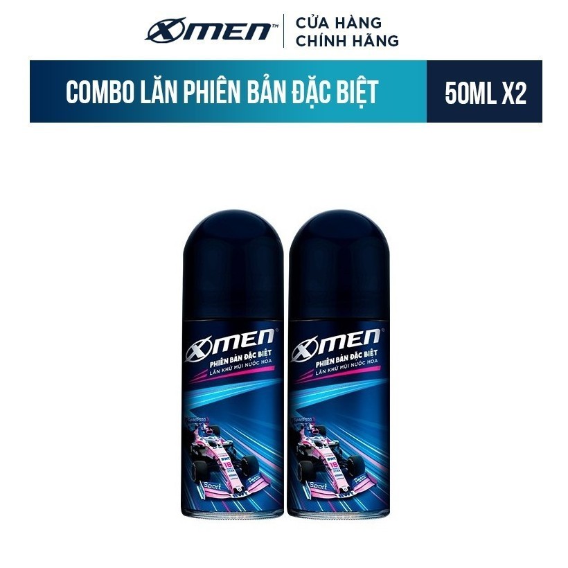 Combo Lăn khử mùi X-Men Phiên Bản Đặc Biệt 50mlx2