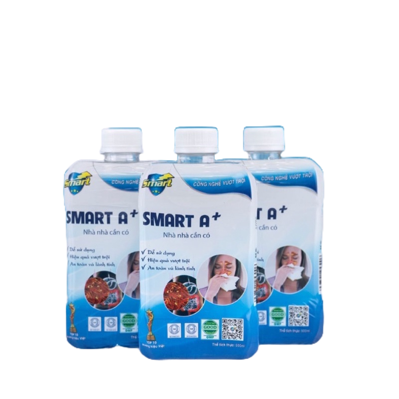 [Combo 10 chai] Dung dịch sát khuẩn Smart A+ 500ml - Khử khuẩn tai mũi họng