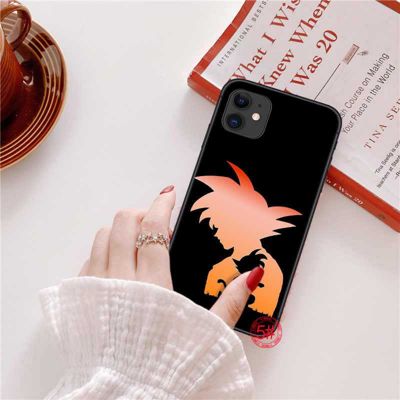 Ốp điện thoại mềm hình Songoku 7 viên ngọc rồng 130d cho iPhone 12 Mini 11 Pro XR XS Max