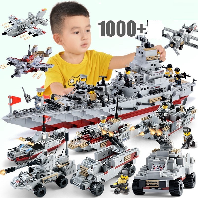 [ToyStory] Bộ Đồ Chơi Xếp Hình LEGO 1000 Mảnh Ghép Chiến Hạm Thuyền Tàu - Bé Phát Triển Tư Duy Thông Minh Cho Trẻ Em