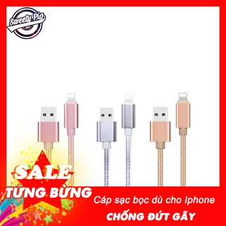 Cáp sạc bọc dù cho iphone chống đứt gãy siêu bền