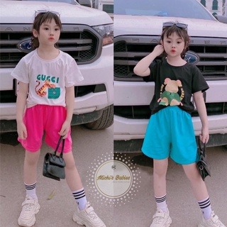 Bộ đồ ngắn tay, bộ gucci siêu xinh cho bé