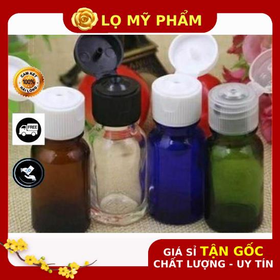 Chai Chiết Mĩ Phẩm ❤ GIÁ TỐT NHẤT ❤ Chai nắp bật thủy tinh 5ml,10ml nâu,trong chiết mỹ phẩm , phụ kiện du lịch