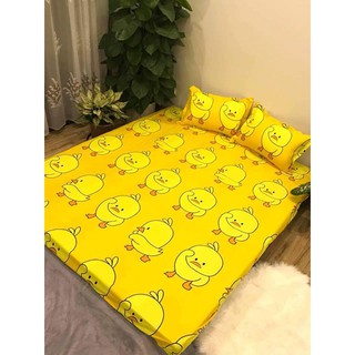 CHĂN GA GỐI COTTON PHA CÁC MẪU HOẠT HÌNH (CHỌN MẪU)