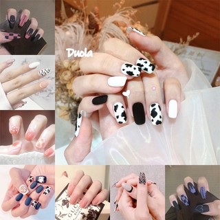 Bộ 24 móng giả họa tiết 3D nổi chống nước
