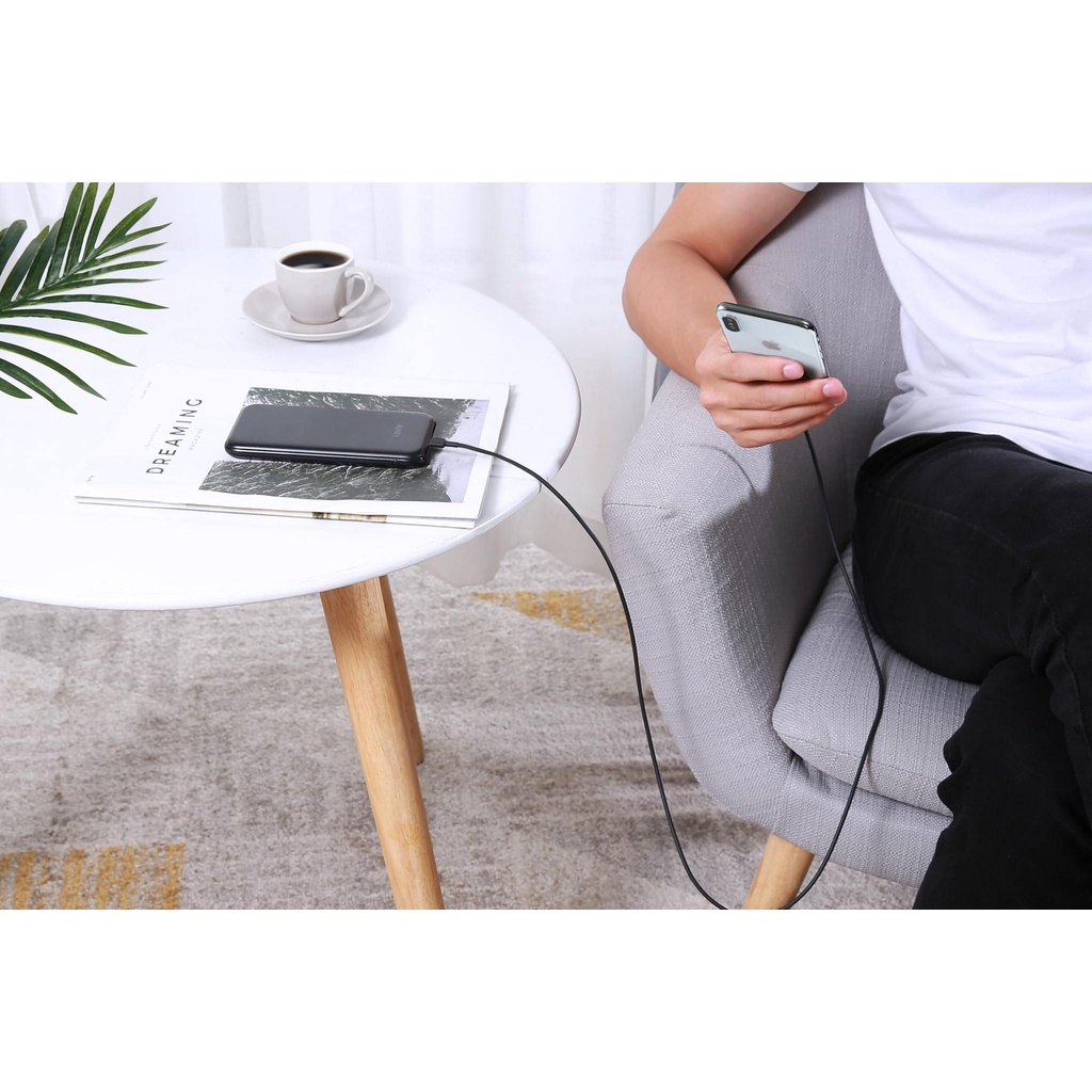 Cáp Sạc Nhanh IP USB-A To L AUKEY CB-BAL7 0.9m MFi,Hổ trợ sạc nhanh - Chính Hãng BH 18T