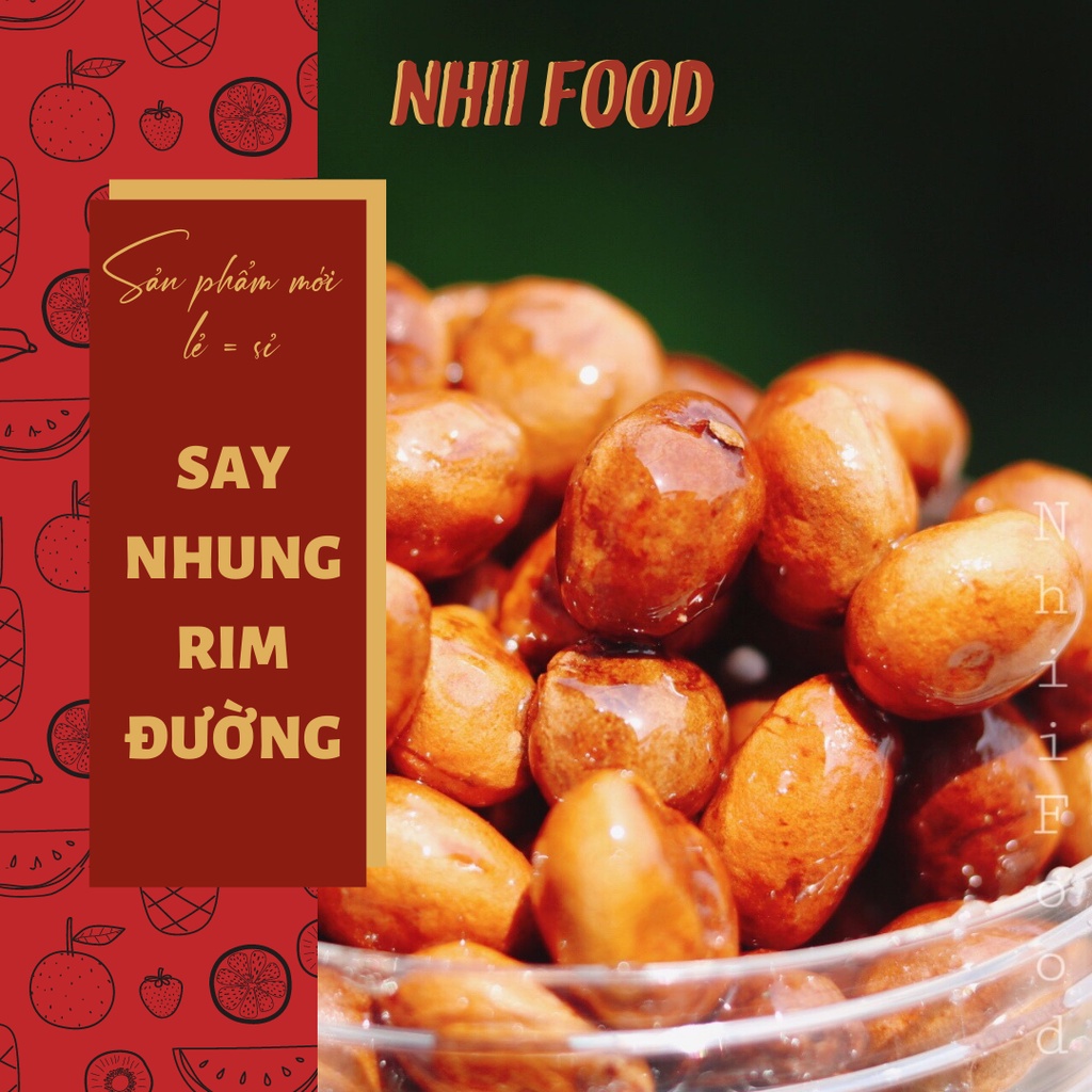 Say nhung lắc muối ớt, say nhung rim đường, say ngào đường chua ngọt NHII FOOD thực phẩm sạch nhà làm hũ 300GR