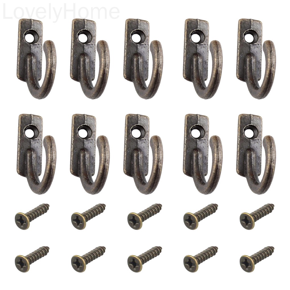 Set 10 giá đỡ gắn tường bằng hợp kim phong cách vintage