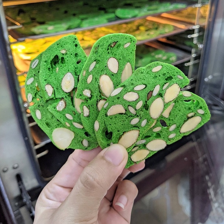 Bánh biscotti, bánh ăn kiêng KD Shop hỗ trợ giảm cân vị matcha trà xanh 300g