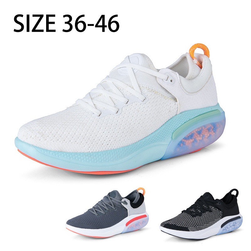 Giày Thể Thao Chạy Bộ Vải Dệt Thấm Hút Tốt Thoáng Khí Size 36-46 Cho Cặp Đôi