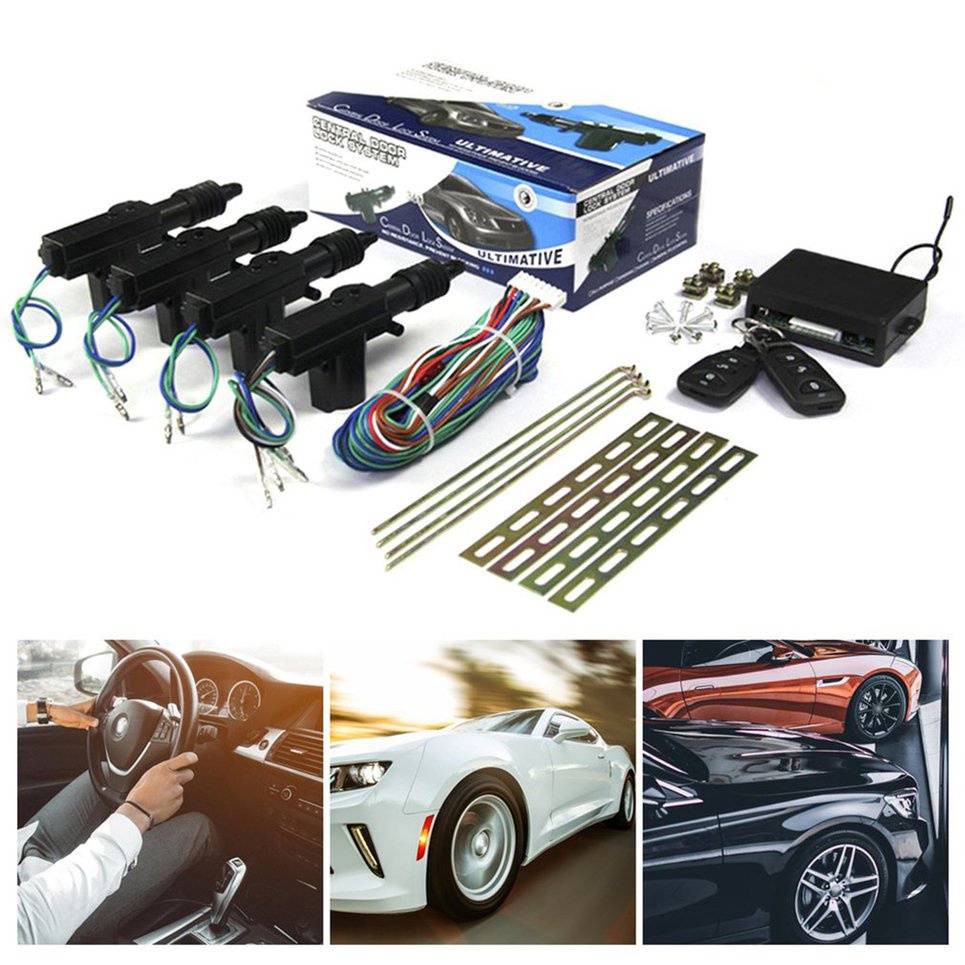 Complete Set Of Remote Control Central Lock Motor 12V With Remote Control