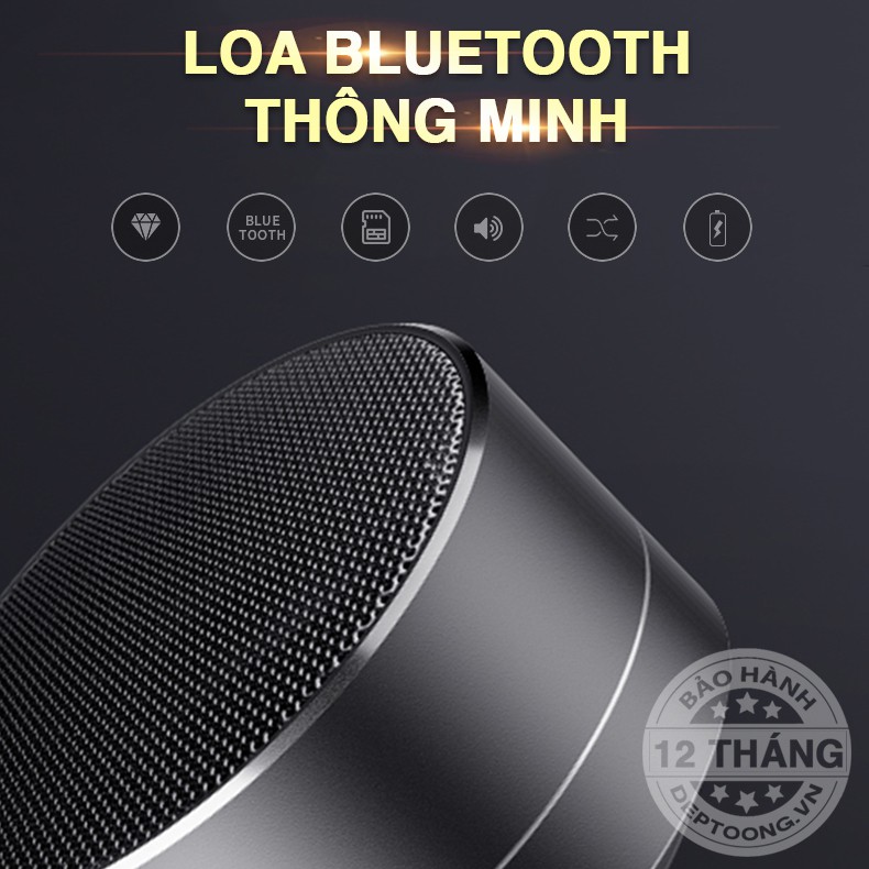 Loa Bluetooth Thông minh Mini Vỏ Nhôm Di Động - Âm Thanh Tuyệt Hay a-10 (Màu ngẫu Nhiên)