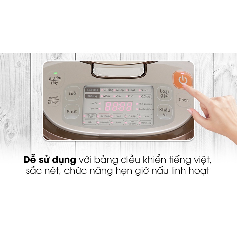 Nồi Cơm Điện Cao Tần Supor 1.8L 1.8 Lít CFXB50HC12VN-120 - Lòng Niêu - Hàng Chính Hãng (Bảo Hành 12 Tháng)