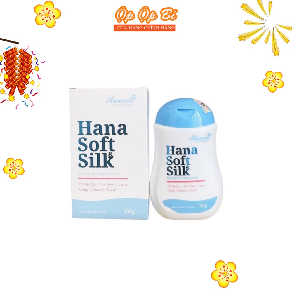 Dung Dịch Vệ Sinh Hana Soft Silk Se Khít Vùng Kín, Giảm Mùi, Khi Hư - Dung Dịch Vệ Sinh Hanayuki 150g