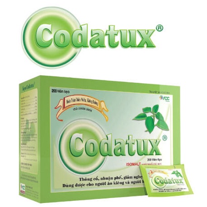 CODATUX KẸO NGẬM-THÔNG CỔ, NHUẬN PHẾ, GIẢM NGHẸT MŨI