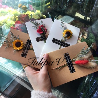[ Hot sale] Thiệp handmade hoa khô 100% tự nhiên