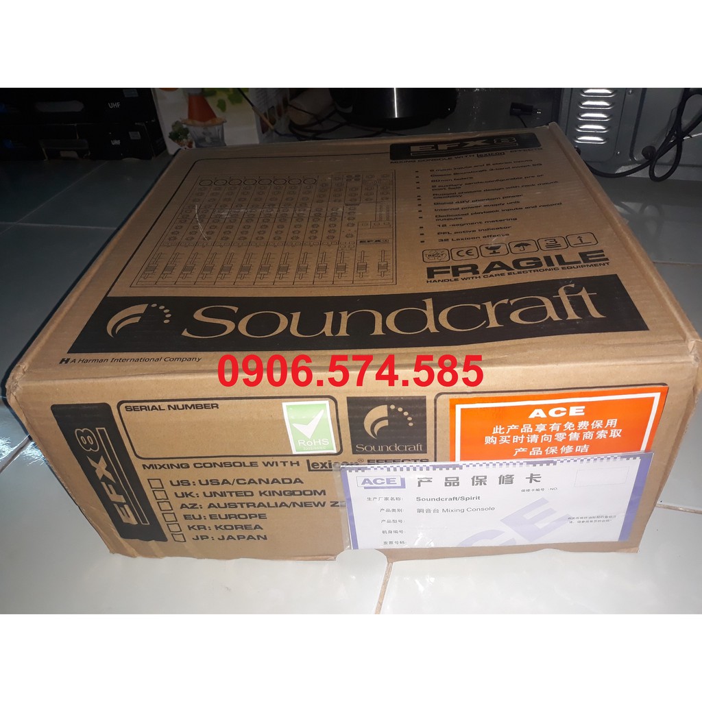 Bàn mixer EFX8- Bàn trộn âm thanh