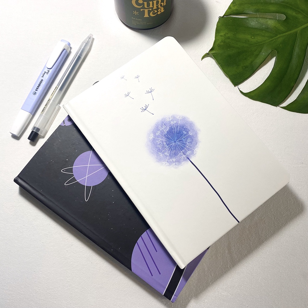 Sổ Tay Bullet Journal Bìa Cứng Mee Notebook giấy trơn 100 gsm A5