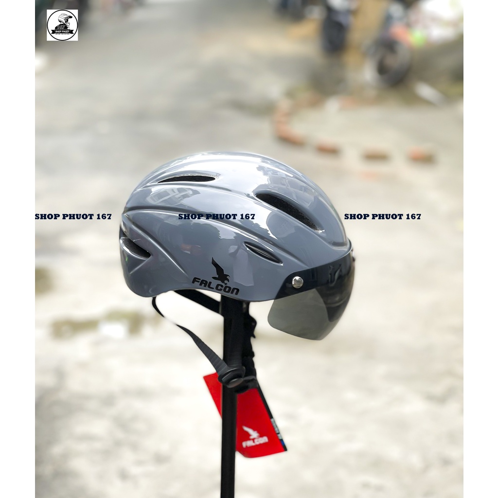 ( Tặng hộp đựng nón) NÓN THỂ THAO FALCON CITY CÓ KÍNH ĐỦ MẪU CHÍNH HÃNG 2022